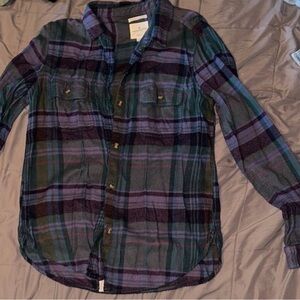 American Eagle Outfitters Multicolor Plaid Shirt